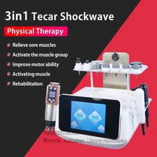 3 in 1 Tecar Shockwave Therapy Machine Physio Rehabilitation Therapy Pain Relief