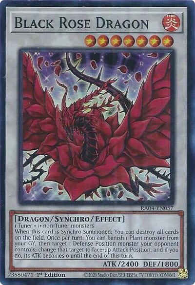 Black Rose Dragon 1st Ed NM Eng YuGiOh Quarter Century Stampede