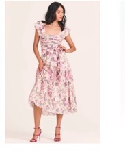 LoveShackFancy Harlyn Dress Veiled Kiss Size 8