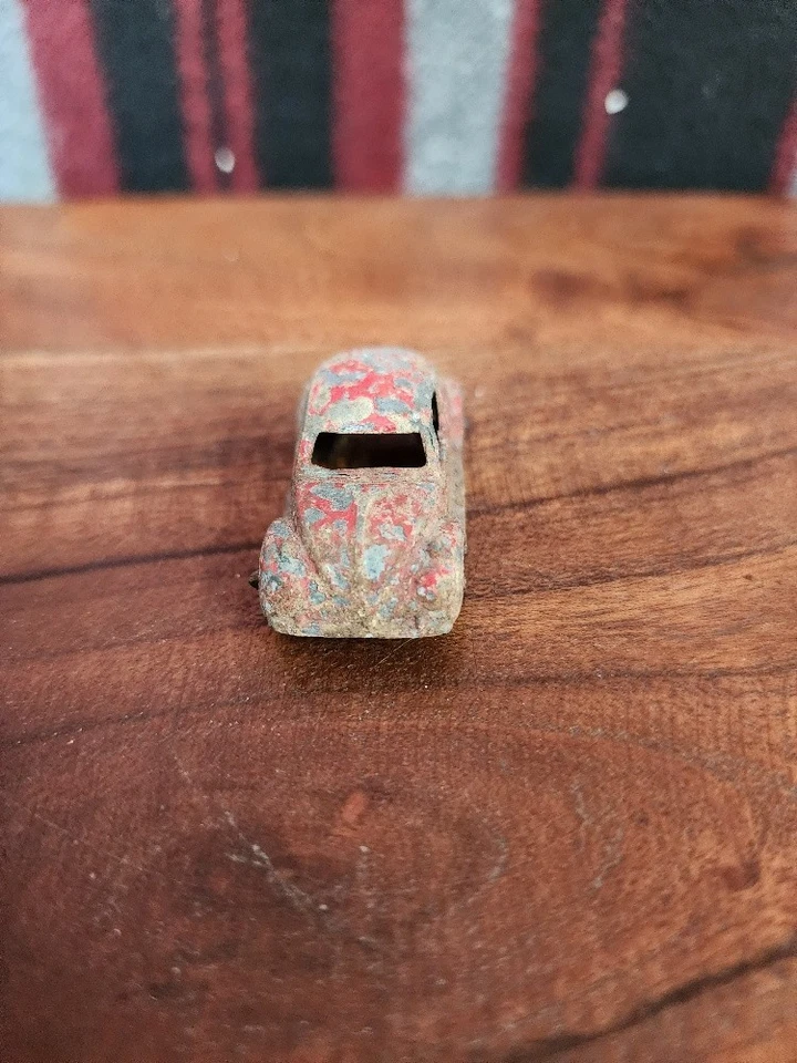 Lote de 2 coches y camiones cisterna diecast Midgetoy de juguete Tootsie vintage años 40-50 Foto 4 de 4