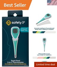 Rapid Read 3-In-1 Thermometer, Aqua, One Size