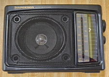 Vintage Soundesign Model No. 2236BK Portable AM/FM Radio Tuner TESTED