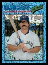 Davis Schneider 2026 Topps Heritage Light Blue Sparkle Refractors #224 Blue Jays