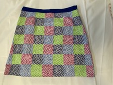 EUC Vineyard Vines Multicolor Skirt Size 4 Cotton Blend Lined