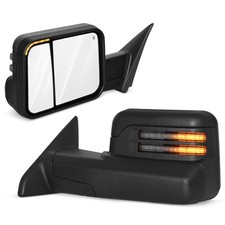 Switchback Towing Mirrors For 2019-2022 Dodge Ram 2500 3500 Power Heated Flip-up