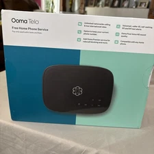 New In box, OOMA Telo Fee Home Phone VoIP Service | 100-0239-602 | Black