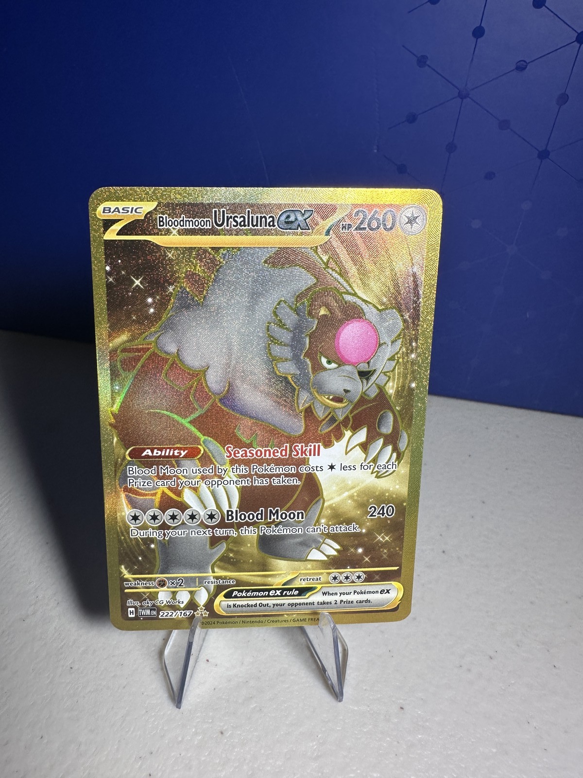 Bloodmoon Ursaluna ex - Hyper Rare SV06: Twilight Masquerade 222/167 NM