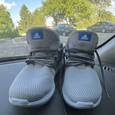 adidas ZX Flux Gray Blue Mesh Low Top Men's Athletic Sneaker Shoes