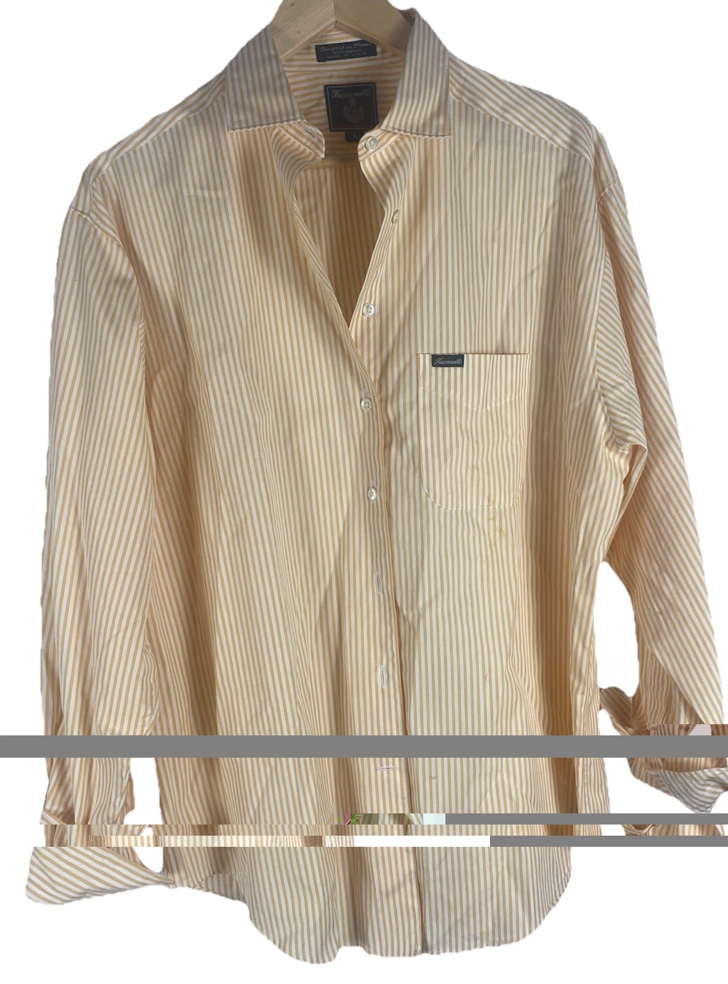 Faconnable Oversized Button Down Cotton Dress Shi… - image 7