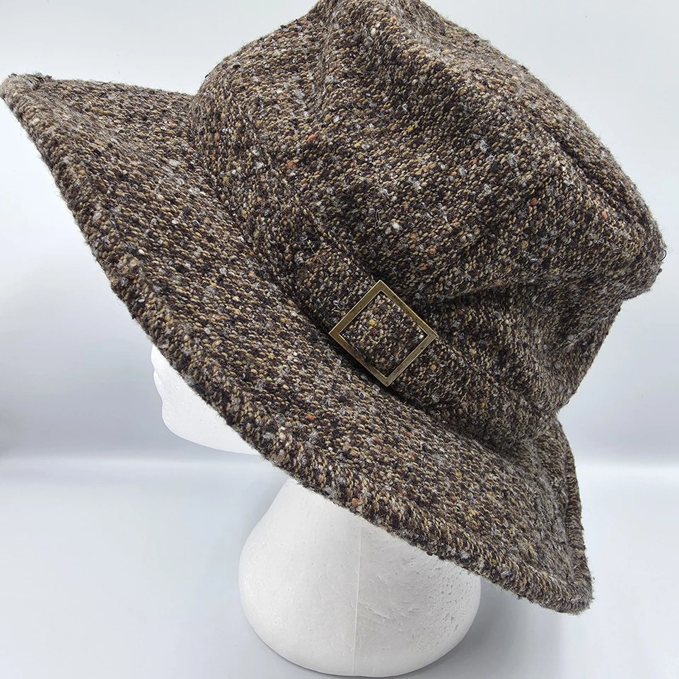 VTG Tilley TW2 Winter Hat Wool Tweed Brown Men’s 7 3/8 Made in Canada - Image 4 of 4