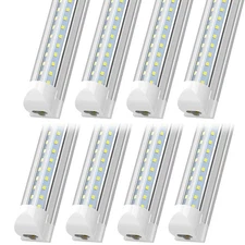 T8 LED Tube Light 6500K 2FT 3FT 4FT 5FT 6FT 8FT Clear LED Shop Light Fixtures