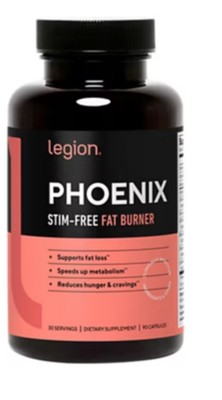Legion Phoenix All Natural Fat Burner (90 Capsules) New & Sealed Exp 2026