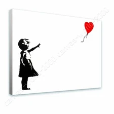 Balloon Girl by Banksy | Ready to Hang Canvas | Wall art paint artwork picture