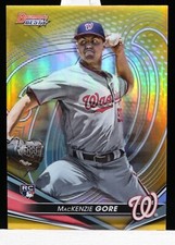 2022 Bowman's Best MacKenzie Gore Base RC Gold Refractor #39/50 Nationals