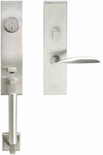 INOX NY Handleset, Tubular, Stratus Lever Entry, 2-3/8 Inch Backset, Right Hand