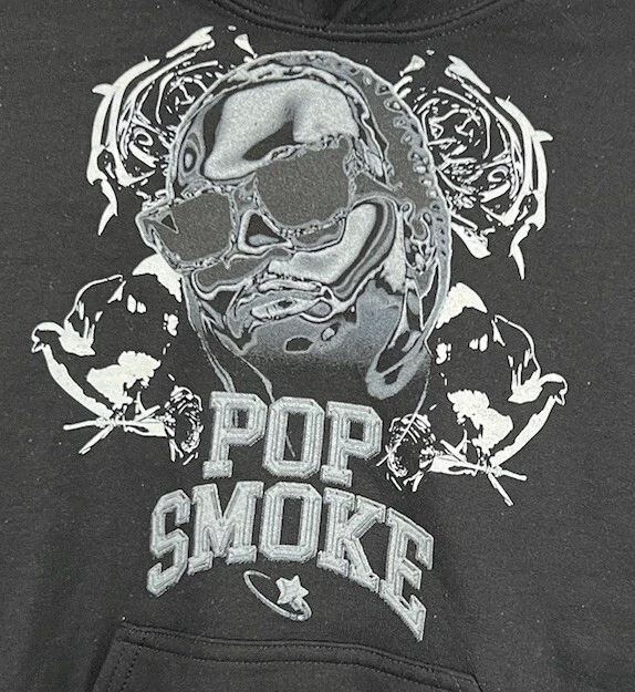 Sudadera con Capucha Headgear Classics Pop Smoke Talla Pequeña Juvenil Negra NUEVA Foto 2 de 4