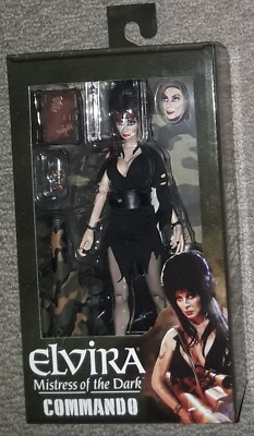 【NECA】新品正規品エルヴァイラ ミストレスオブザダーク コマンドーフィギュア NECA Elvira Commando Mistress of the Dark new sealed action