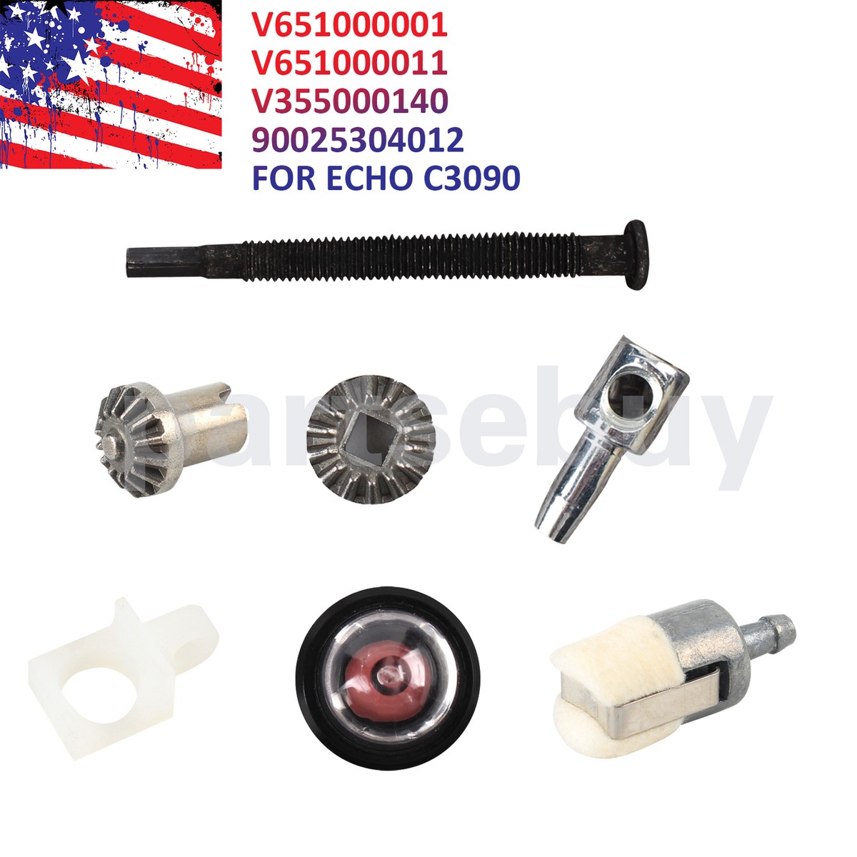3/8"-7T Clutch Drum E-clip Rim Sprocke Kit For Echo Chainsaw CS-352 CS - Foto 7