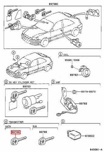 Genuine Camry SXV20 MCV36 MCV30 3.0 2.2 Transponder Master Key Blank Uncoded - Picture 23 of 24
