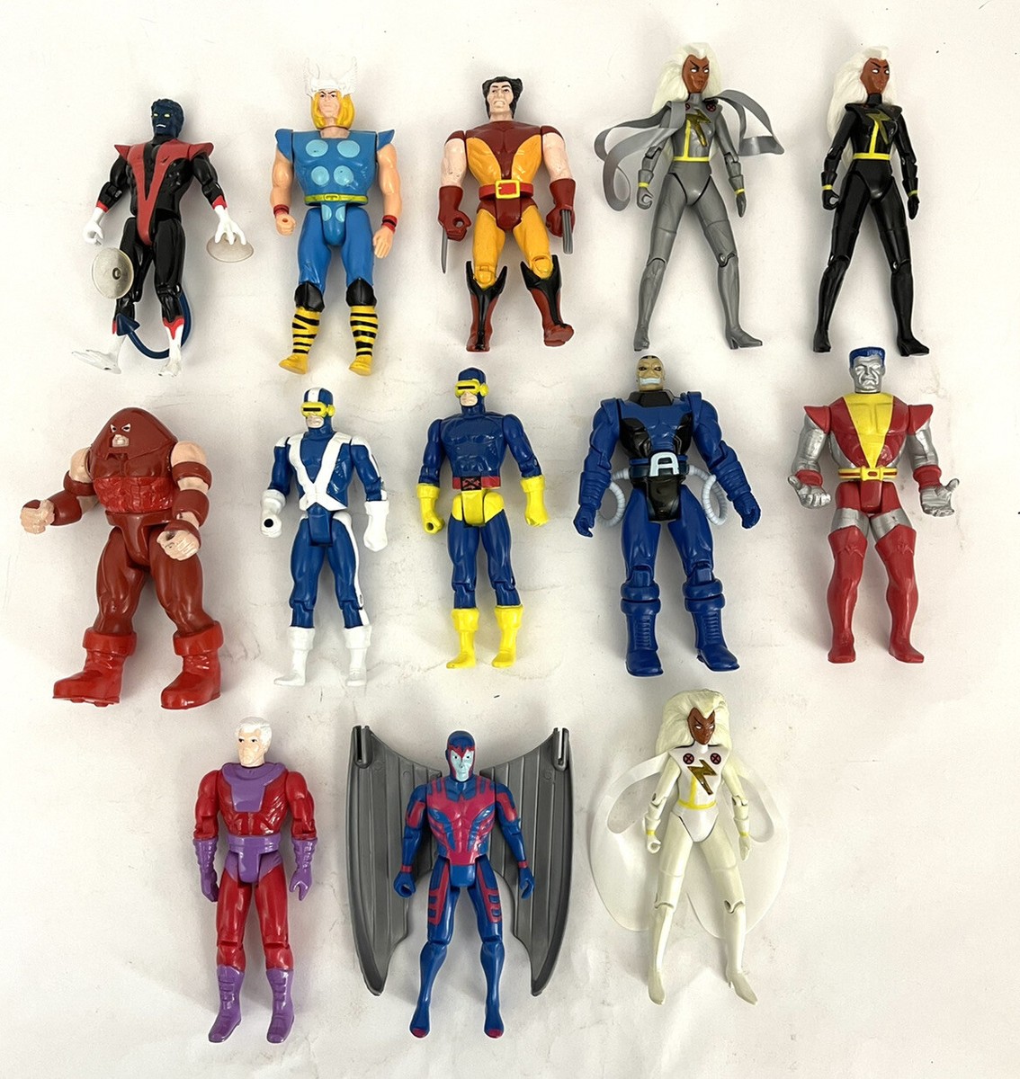 1991 Marvel X-Men Lot Of 13: Thor, Storm, Cyclops, Magneto