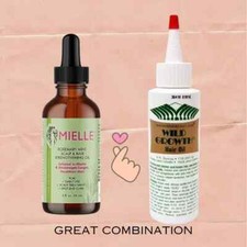 MIELLE ROSEMARY MINT OIL & WILD GROWTH HAIR OIL SET