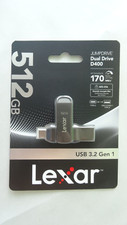 Lexar 512GB JumpDrive Dual Drive D400 USB 3.2 Gen 1 Type-C & Type-A Flash Drive