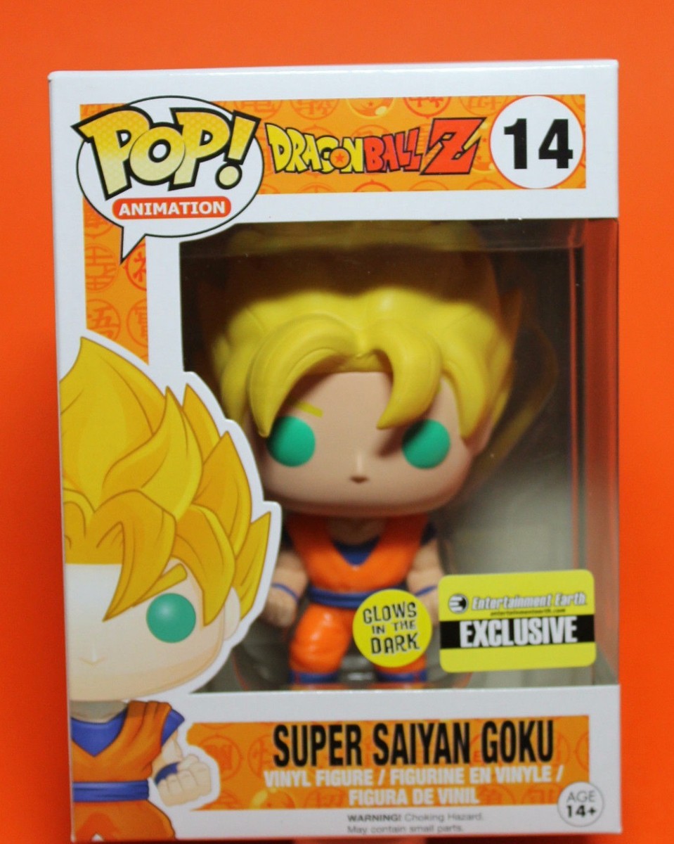 FUNKO POP ANIMATION DRAGON BALL Z #14 SUPER SAIYAN GOKU GLOW VINYL