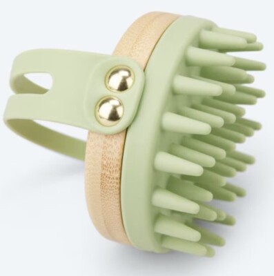 Ortie & Me Scalp Cleansing Brush aus Bambus und Silikon Kopfhautreinigung