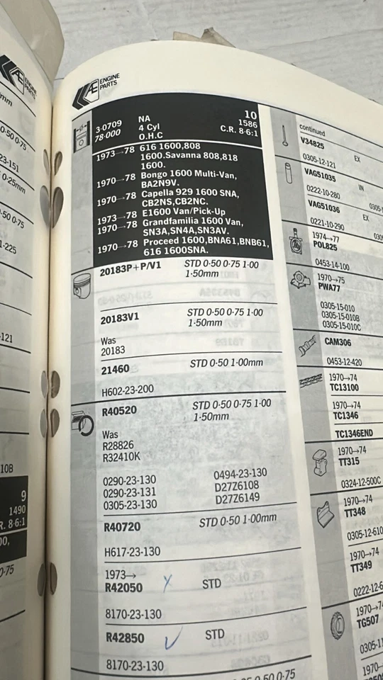Conjunto de pistón 4 piezas X AE 23941 78,00 MM O/S 1,00 MM para MAZDA 323 III Estate BW Foto 3 de 4