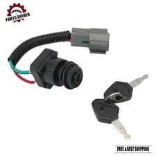 3277131822 1X Starter Switch w/Keys For Kubota Backhoe L39 L45 L47 L48 M59 M62