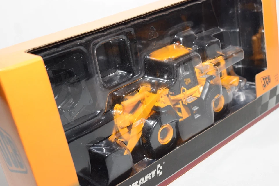 B4 1:50 MOTORART 13367 JCB 456 PALA ESCAVATORE PALA GOMMATA SNOW MIB - Immagine 3 di 4