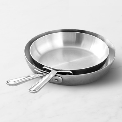 All-Clad D5 Polished 5-Ply Stainless Steel 9-inch and 11-Inch 