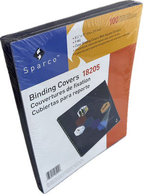 Sparco 100 Binding Covers 18205 8 1/2'' x 11'' (New/Unused)