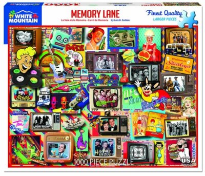 Memory Lane 1000-teiliges Puzzle von White Mountain Puzzles 760 mm x 610 mm