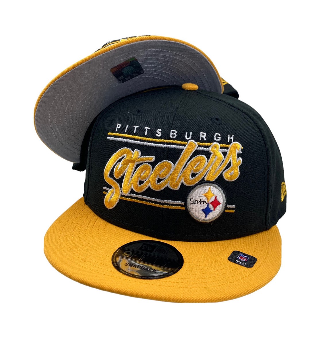 Pittsburgh Steelers New Era Teamscript 9fifty Snapback black