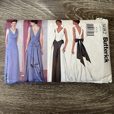 Butterick Pattern 3082 Formal Evening Gowns Size 6-8-10 Women's UNCUT