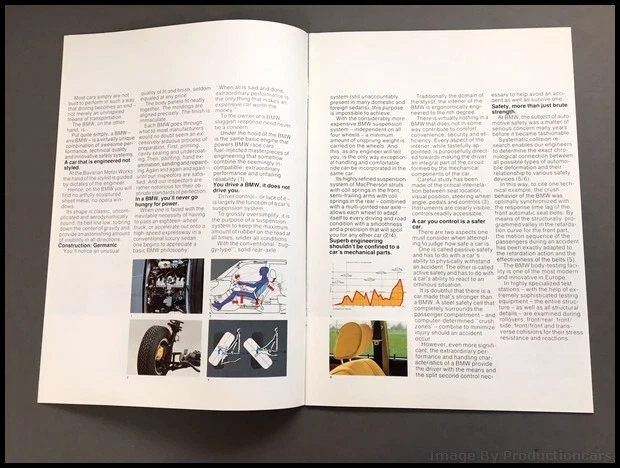 1979 BMW 12-page Vintage Car Sales Brochure - 633CSi 528i 320i 733i Paint SET Foto 4 de 4