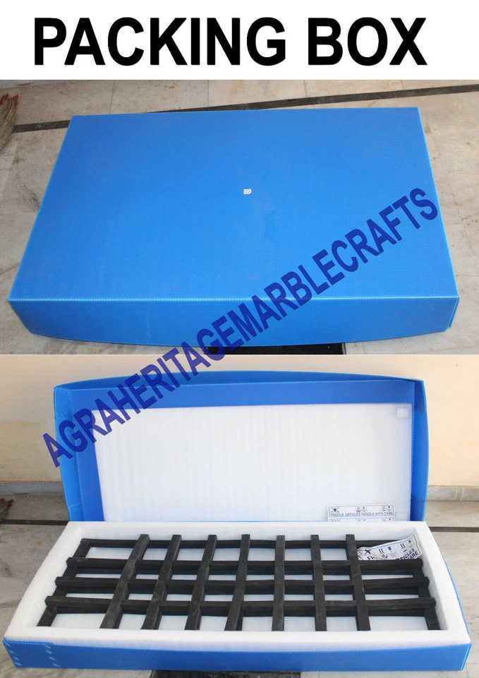 3'x2' Black Marble Dining Custom Table Top Marquetry Inlay Bird Home Decor H5056 - Image 4 of 4