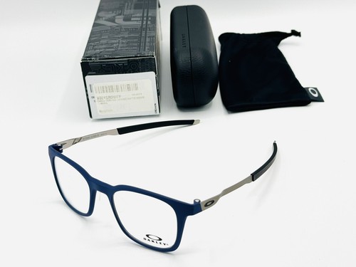 OAKLEY OX8103 STEEL LINE R 03 MATTE DENIM BLUE AUTHENTIC RX EYEGLASSES 49 W/CASE - Picture 1 of 8