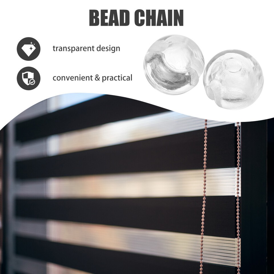 12pcs Beads Chain Stops Roller Shades Bead Chain Stops for Vertical