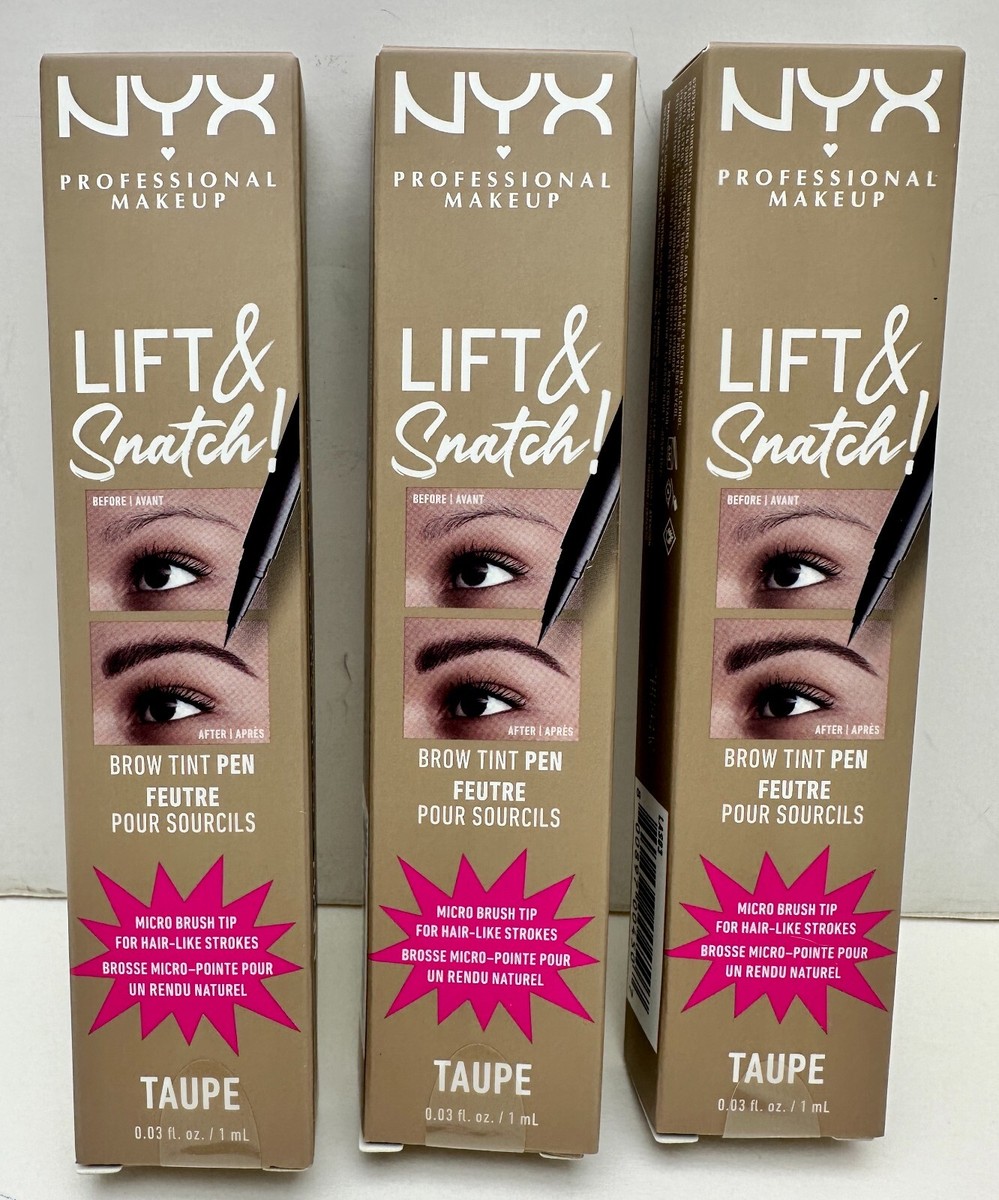NYX x3 NYX Professional Lift & Snatch Brow Tint Pen Taupe LAS03 Makeup