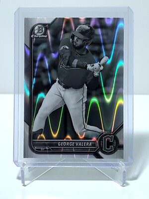 George Valera 2022 Bowman Draft Lite Chrome B&W RayWave Refractor #BDC-53 