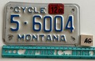 *License Plate, Montana, Motorcycle, 5 - 6004