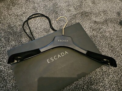 Escada Kleiderbügel Kunststoff/Samt Hemd Jacke Oberteil Herren Damen Gold
