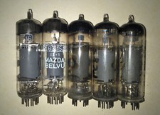 Lot de 5 lampes tubes radio PL83 = 15A6 une neuves et quatre d'occasions testées