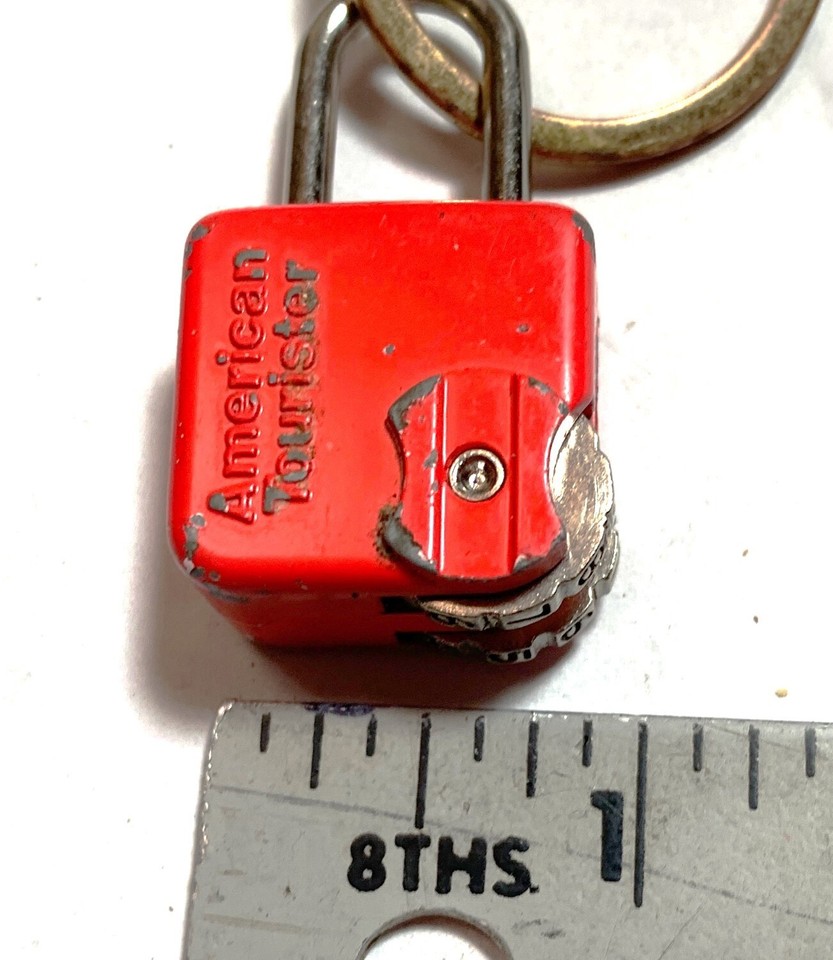 American Tourister Luggage Lock Vintage Key Chain 224 eBay