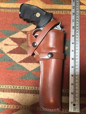 Tanned Leather Field Holster FITS S&W 25 27 28 29 Taurus 44 Colt Anaconda 6''