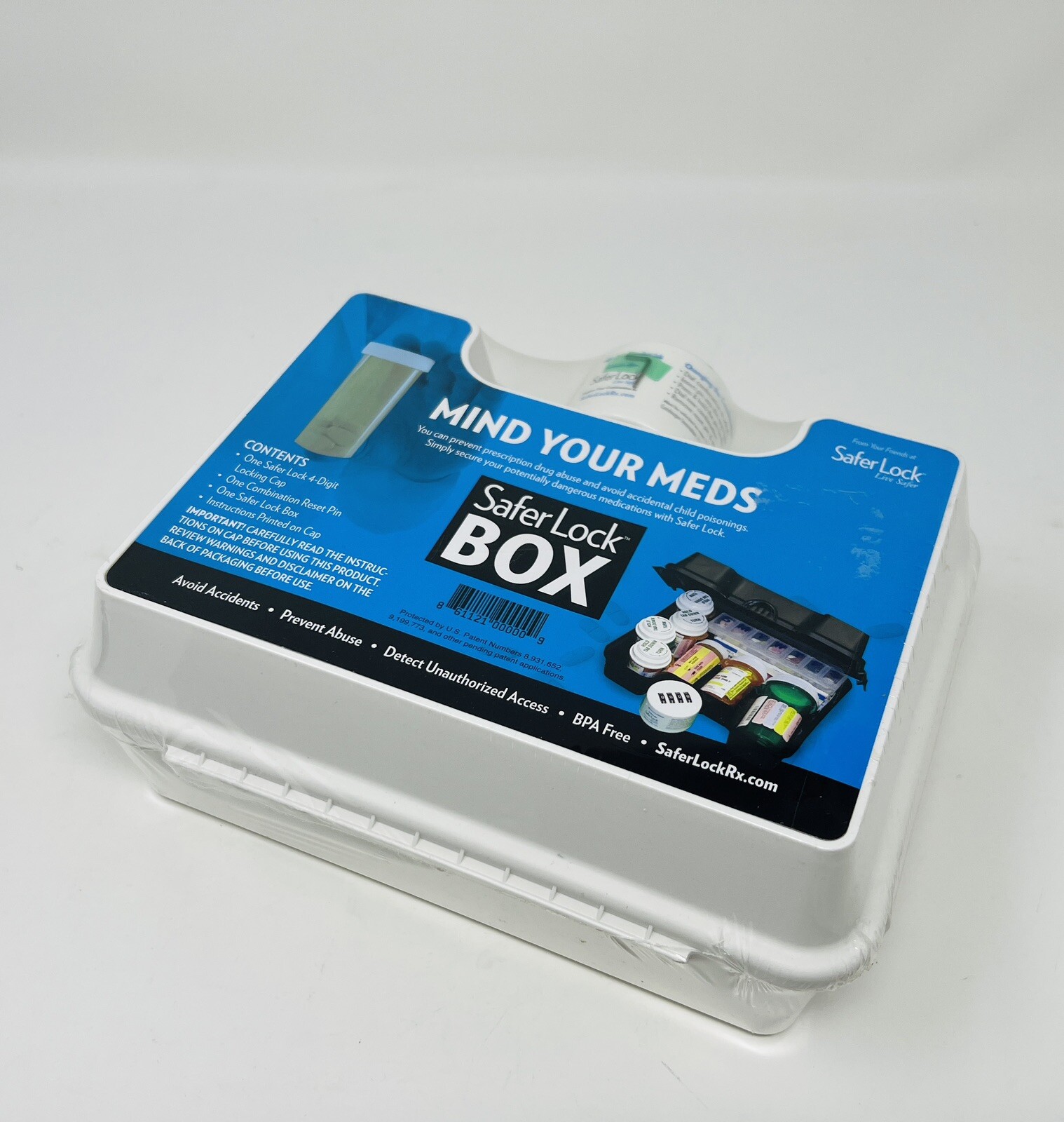 Saifer Lock Safer Lock Box Keeping Your Meds Safe With 4 Digit Combination Lock Cap ...