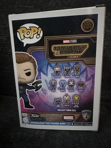 Figura Funko Guardianes de la Galaxia Vol 3 POP Star-Lord - Imagen 3 de 3