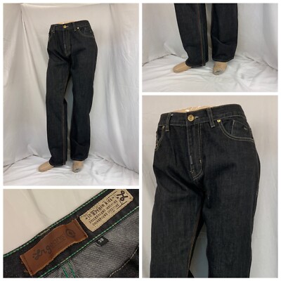 LRG Jeans 38x33 Dark Wash Cotton Straigth Leg Worn Once YGI R1-520